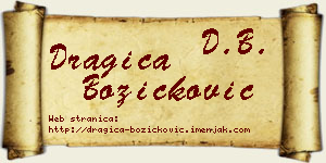 Dragica Božičković vizit kartica